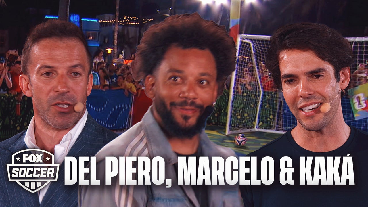 Soccer icons Alessandro Del Piero, Marcelo & Kaká face off in penalty shootout