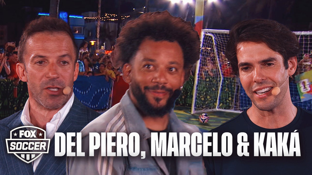 Soccer icons Alessandro Del Piero, Marcelo & Kaká face off in penalty shootout