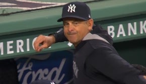 Yankees' manager Aaron Boone throws gum on field and gets ejected from game vs. Red Sox