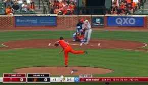 Mike Trout hammers a two-run home run to give Angels lead over Orioles
