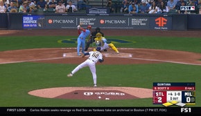 Victor Scott II smacks a two-run RBI single as Cardinals extend lead over Brewers