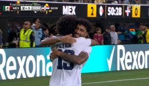 Dominican Republic's Peter Gonzalez scores vs. Mexico