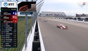 Cameraman collides with Devlin DeFrancesco at Bommarito Automotive Group 500