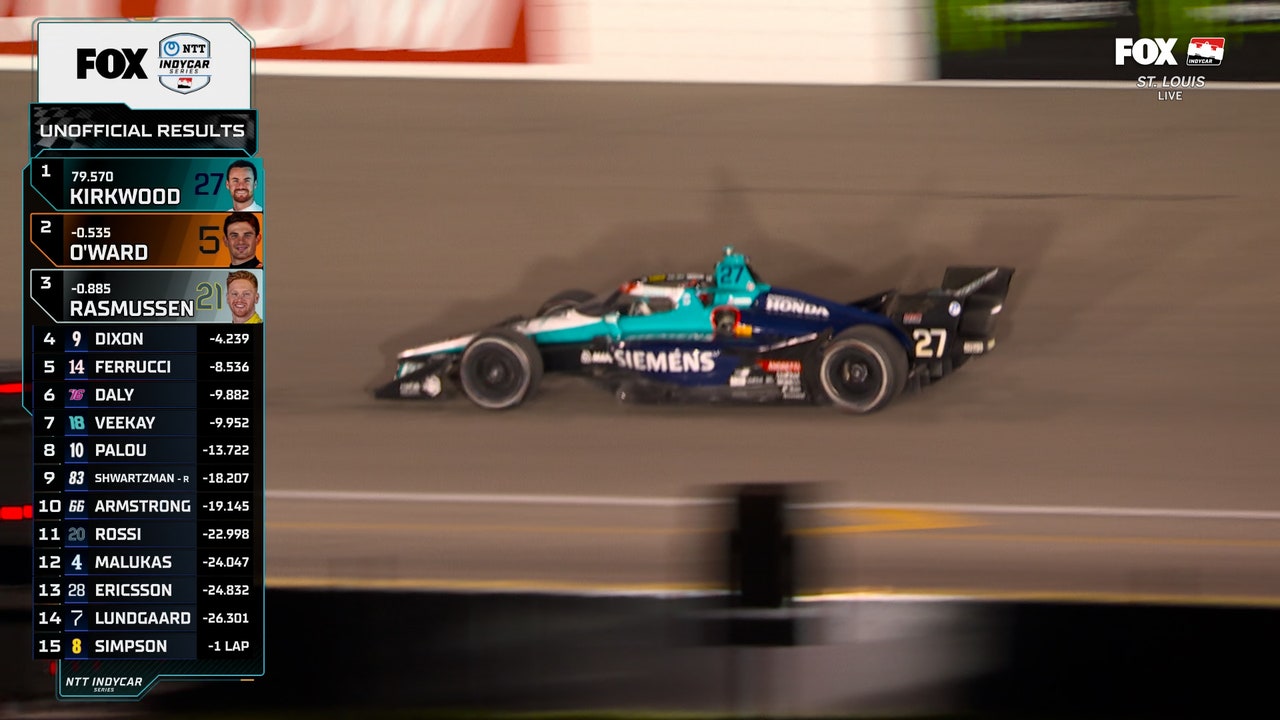 FINAL LAPS: Kyle Kirkwood takes checkered flag at Bommarito Automotive Group 500 | INDYCAR on FOX