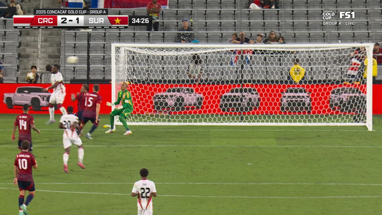 Gyrano Kerk's towering header helps Suriname trim deficit vs. Costa Rica