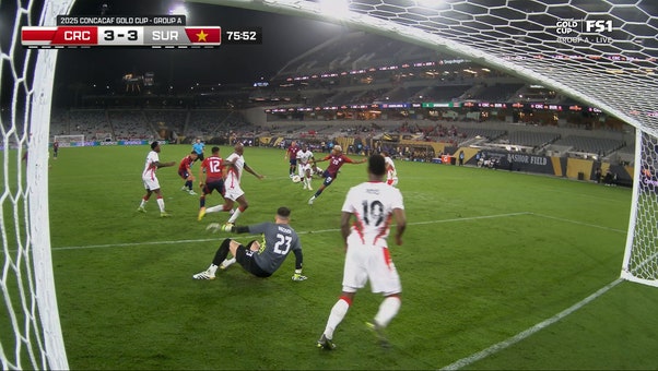 Josimar Alcócer converts on a beautiful finish to help Costa Rica tie game vs. Suriname