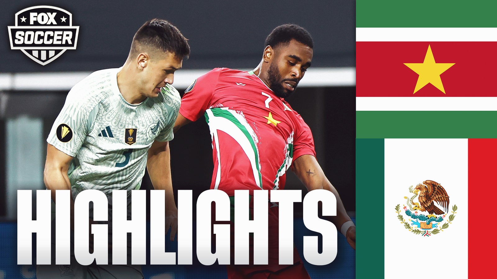 Suriname vs. Mexico Concacaf Gold Cup Highlights | FOX Soccer