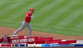 Angels' Mike Trout hits a solo home run vs. Yankees