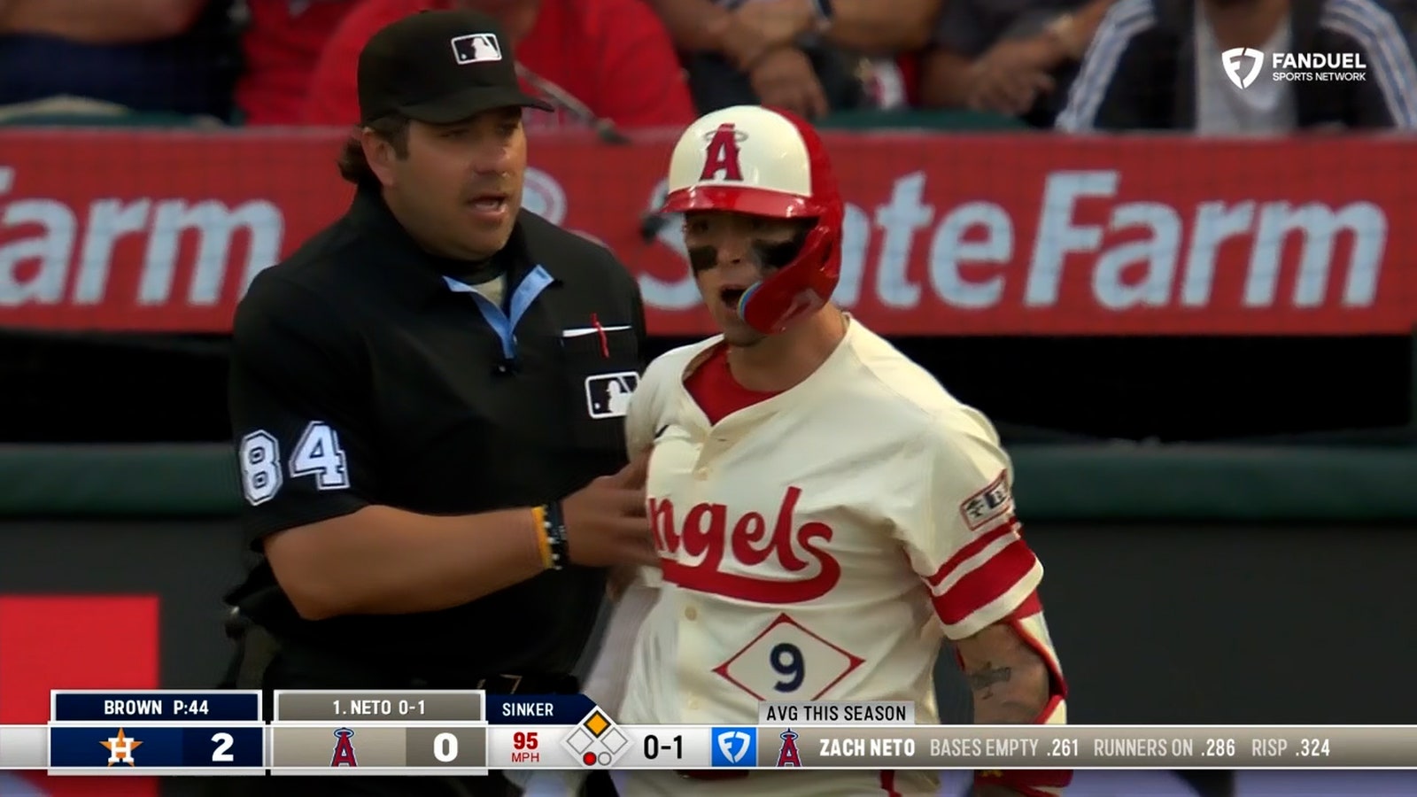 Benches clear between Astros and Angels after Zach Neto gets hit by pitch