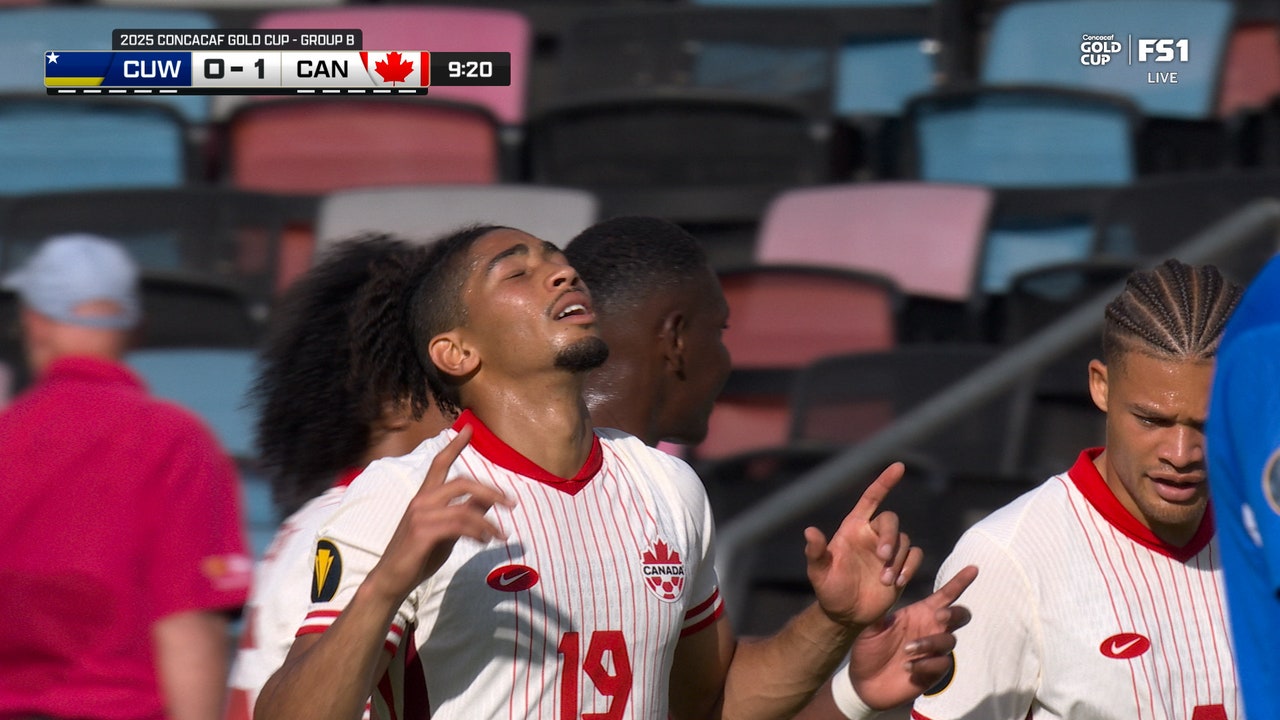 Nathan-Dylan Saliba scores off a rebound to give Canada 1-0 lead over Curacao