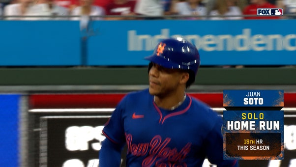 Francisco Lindor, Brandon Nimmo & Juan Soto hit three consecutive homers, giving Mets lead over Phillies