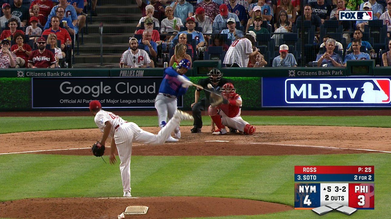 Juan Soto hits second home run of the game, extending Mets' lead vs. Phillies
