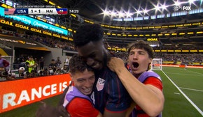 Patrick Agyemang scores, giving USMNT a 2-1 lead over Haiti