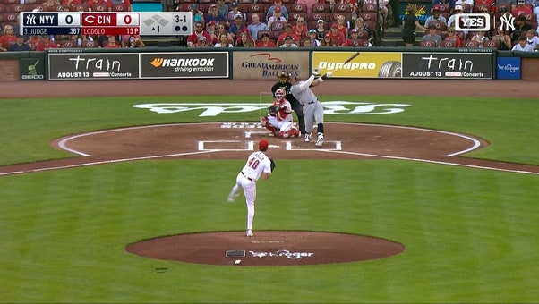 Aaron Judge belts a solo homer as Yankees grab lead over Reds