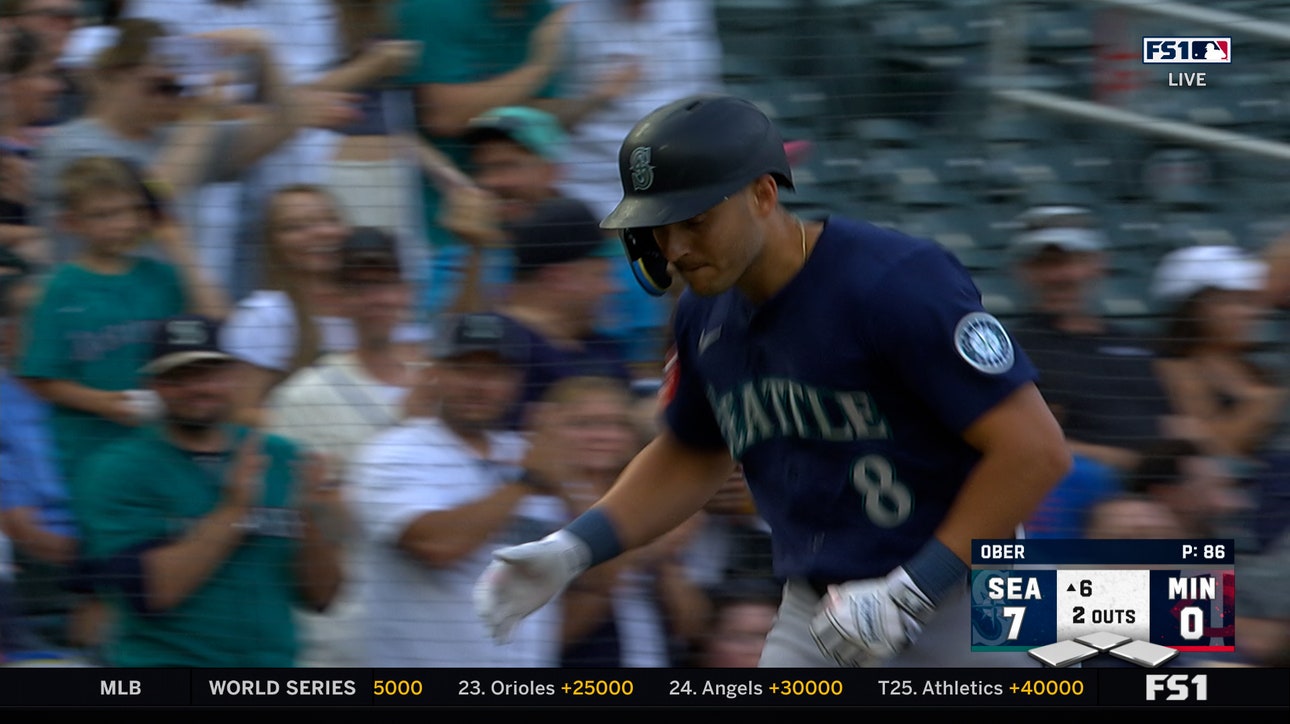 Dominic Canzone rips a solo home run to extend Mariners lead to 7-0 over Twins