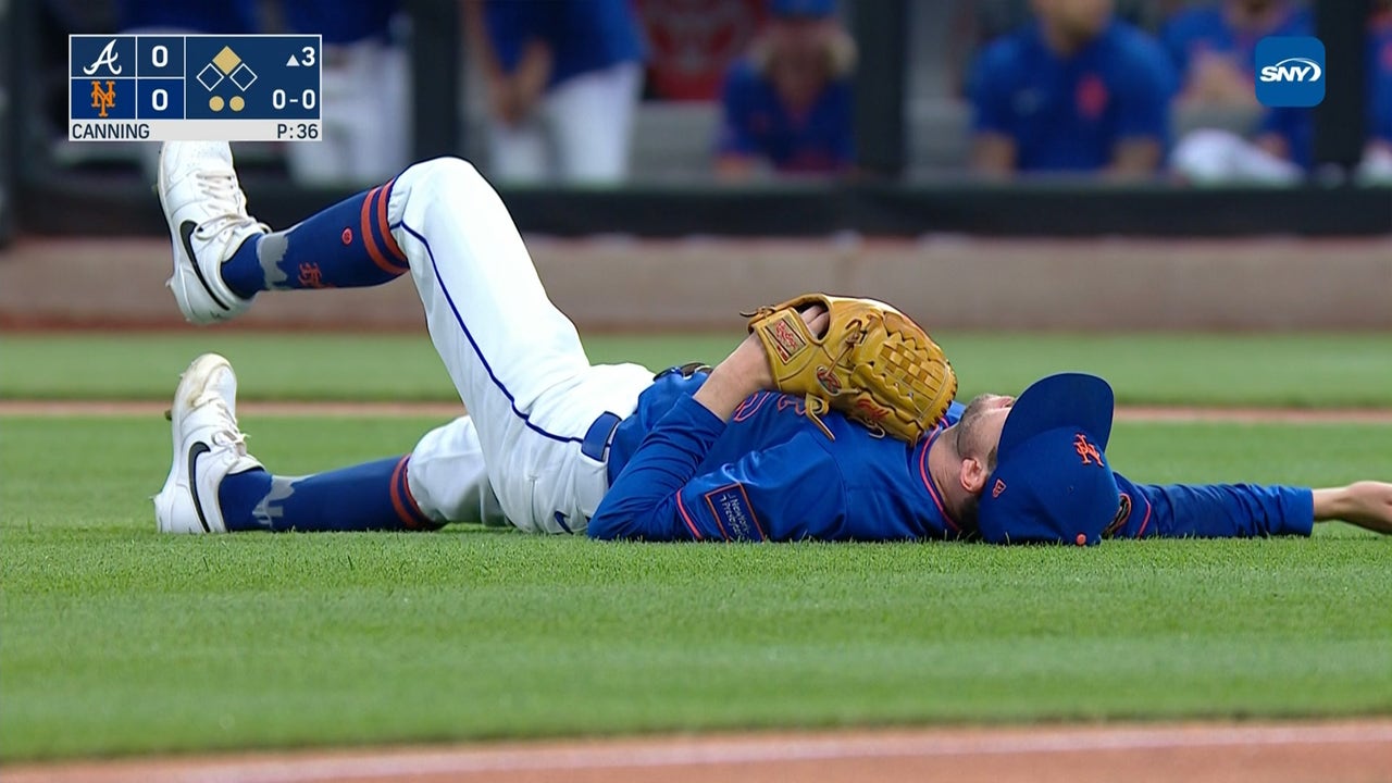 Mets' pitcher Griffin Canning suffers apparent lower leg injury vs. Braves