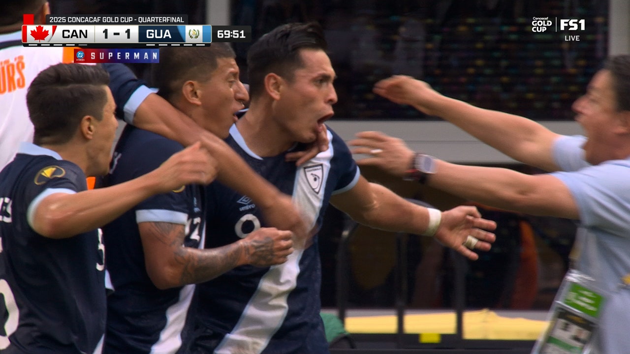 Guatemala's Rubio Rubin evens the score against Canada 1-1 | Concacaf Gold Cup