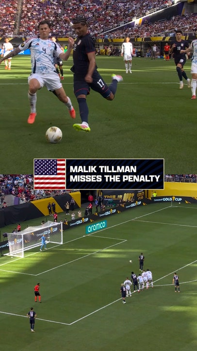 United States' Malik Tillman misses penalty vs. Costa Rica