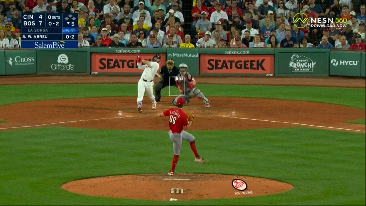 Wilyer Abreu belts inside-the-park homer to help Red Sox extend lead over Reds