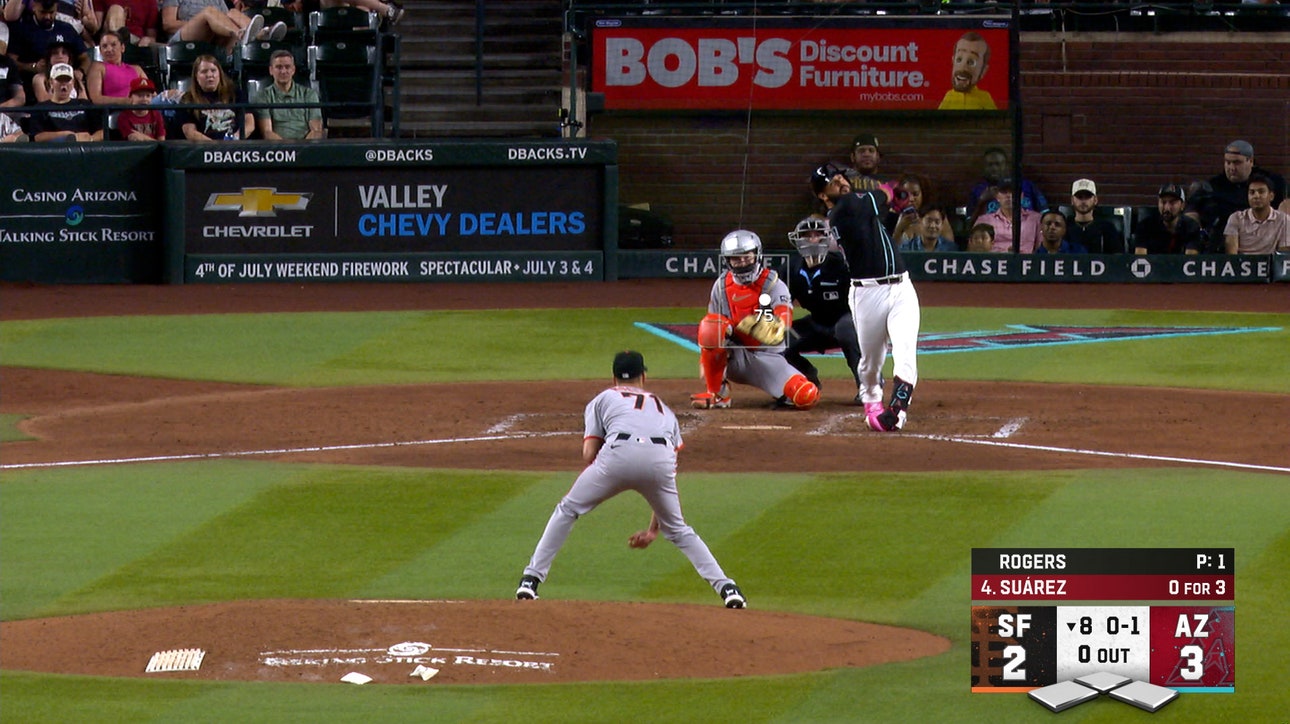 Eugenio Suárez crushes a solo homer to help Diamondbacks extend lead over Giants