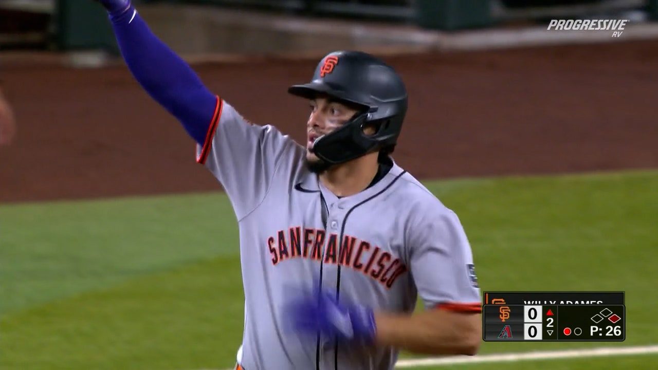 Willy Adames crushes a solo home run to give Giants a lead over Diamondbacks