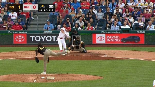 Phillies' Max Kepler crushes a two-run home run vs. Padres
