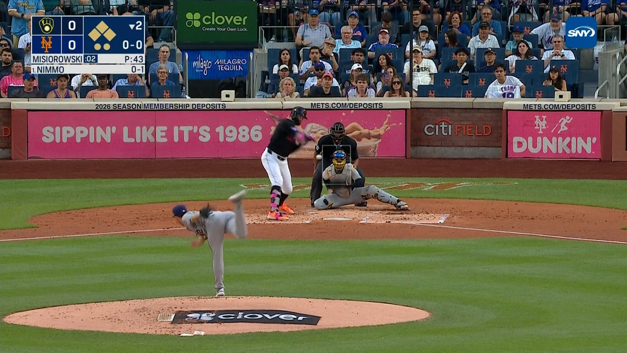 Mets' Brandon Nimmo crushes a grand slam against Brewers