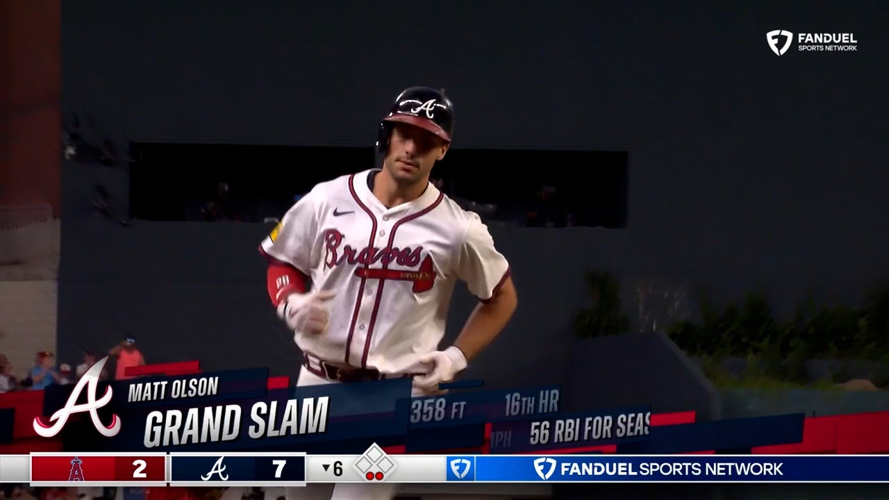 Matt Olson crushes a grand slam, extending Braves' lead over Angels