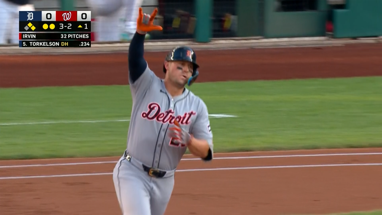 Tigers' Spencer Torkelson crushes three-run HR to get on board vs. Nationals