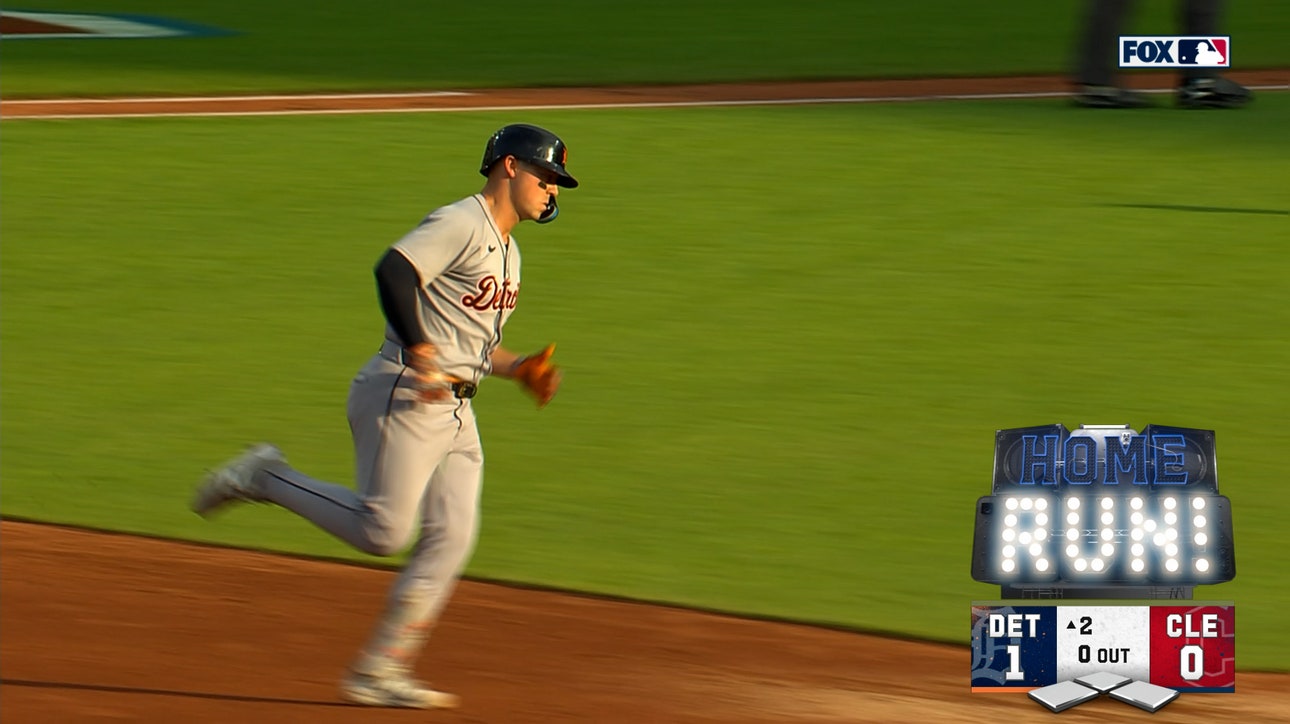 Spencer Torkelson crushes a solo home run to give Tigers a 1-0 lead over Guardians