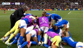 Cristiana Girelli scores, giving Italy the lead over Portugal