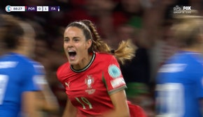 Diana Gomes scores, bringing Portugal even with Italy