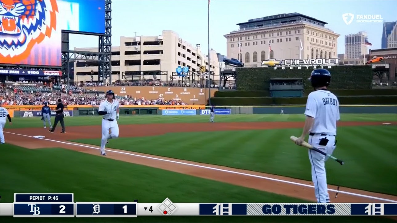 Spencer Torkelson crushes a home run, trimming Tigers' defecit vs. Rays