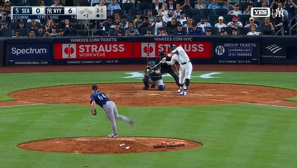 Aaron Judge clobbers a home run, extending Yankees' lead over Mariners