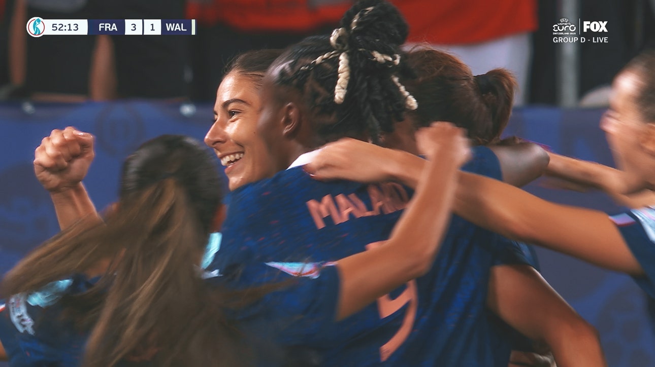 Amel Majri scores off giveaway, extending France's lead to 3-1 over Wales