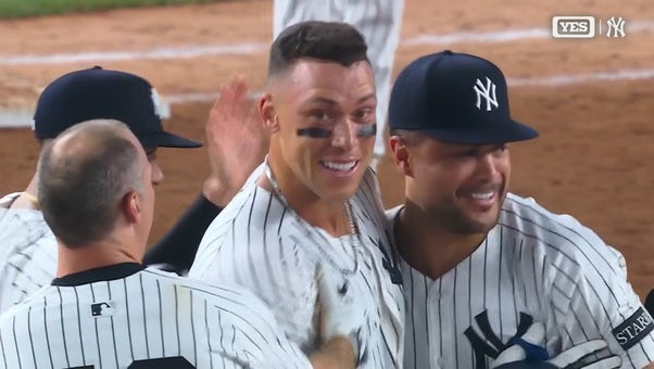 Yankees' Aaron Judge hits walk-off sac fly, Volpe avoids tag at home plate to defeat Mariners