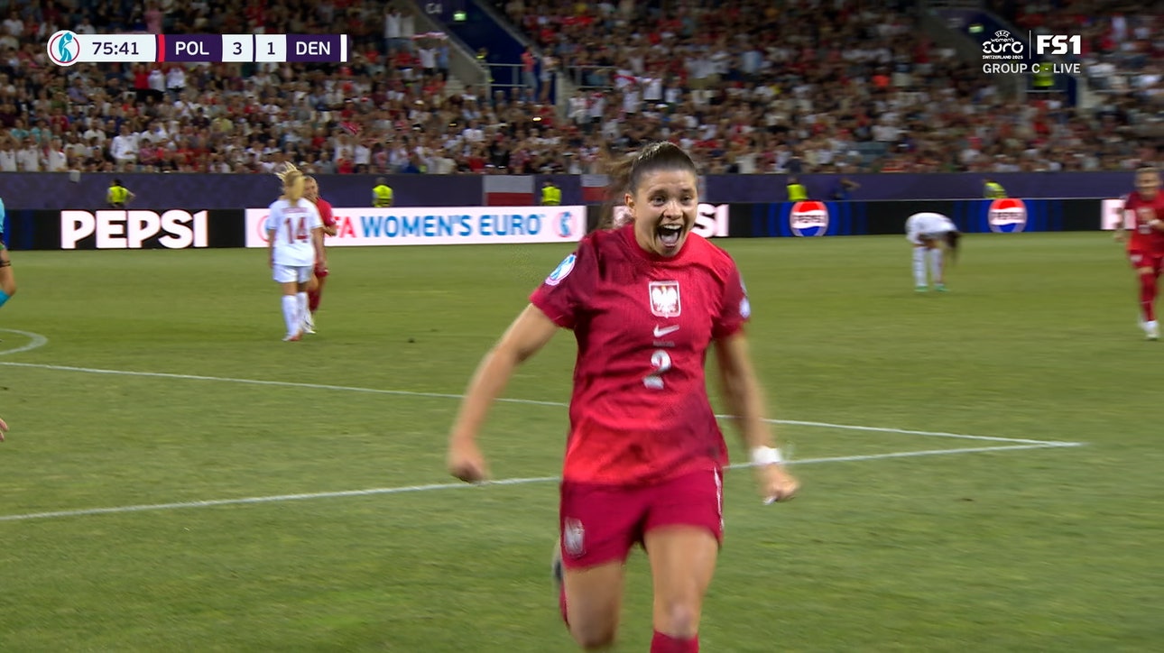 Martyna Wiankowska nets goal to extend Poland's lead to 3-1 over Denmark