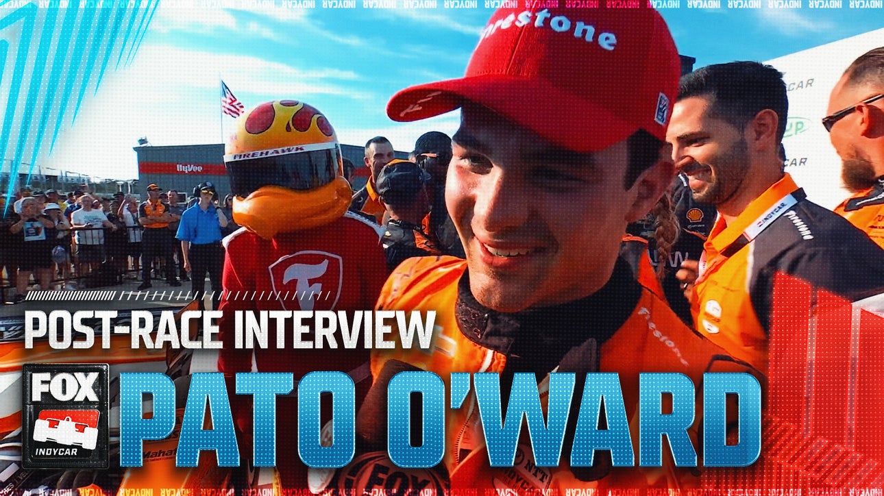 POST-RACE INTERVIEWS: Pato O'Ward on first win of the season at Iowa Speedway | INDYCAR on FOX