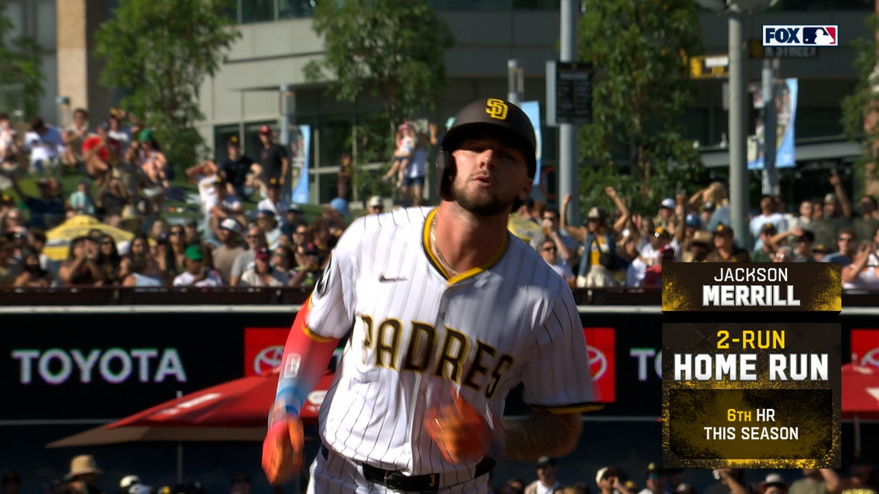 Padres' Jackson Merrill crushes opposite-field HR to tie game vs. Phillies
