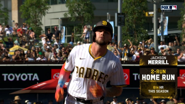 Padres' Jackson Merrill crushes opposite-field HR to tie game vs. Phillies