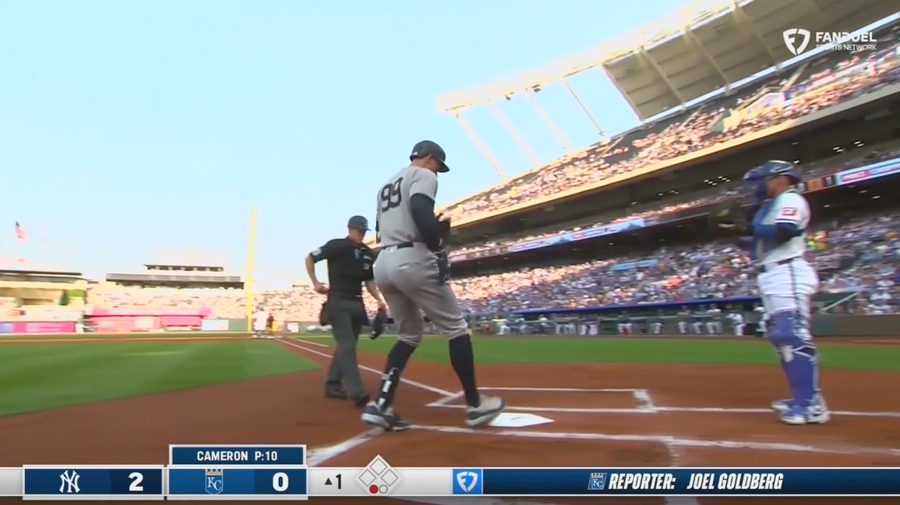 Aaron Judge crushes 469-foot two-run homer to give Yankees a lead over Royals