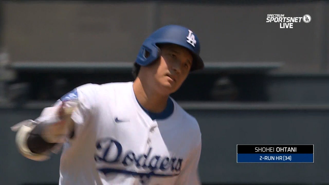 Shohei Ohtani hits two-run home run, extending Dodgers lead over Brewers