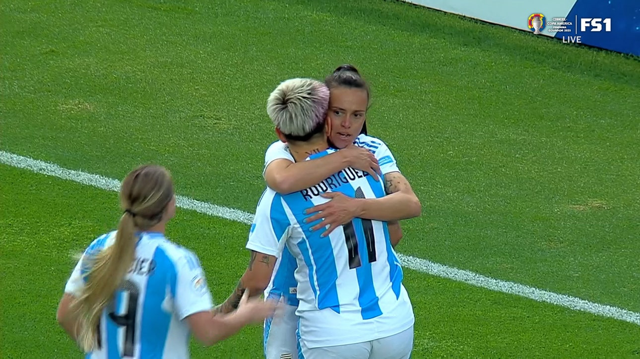 Yamila Rodríguez scores a goal in 88' to give Argentina a 1-0 lead over Peru