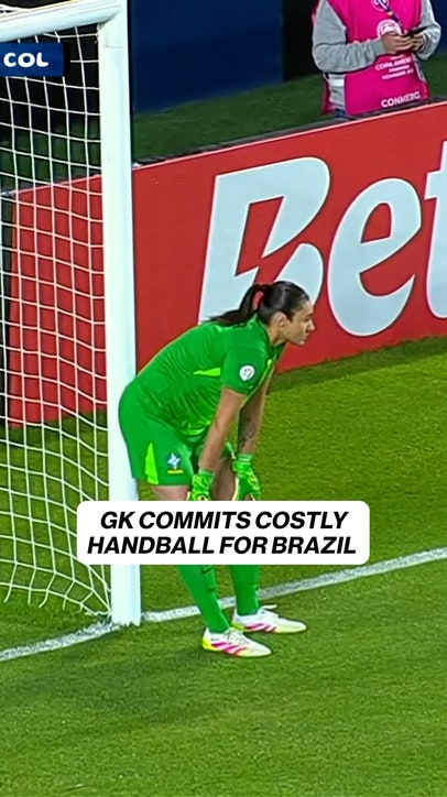 Costly handball by Brazil leads to early red card