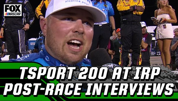 Layne Riggs & more post-race interviews from Lucas Oil Indianapolis Raceway Park | NASCAR on FOX