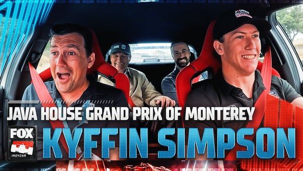 Kyffin Simpson takes Will Buxton around Laguna Seca before Grand Prix of Monterey