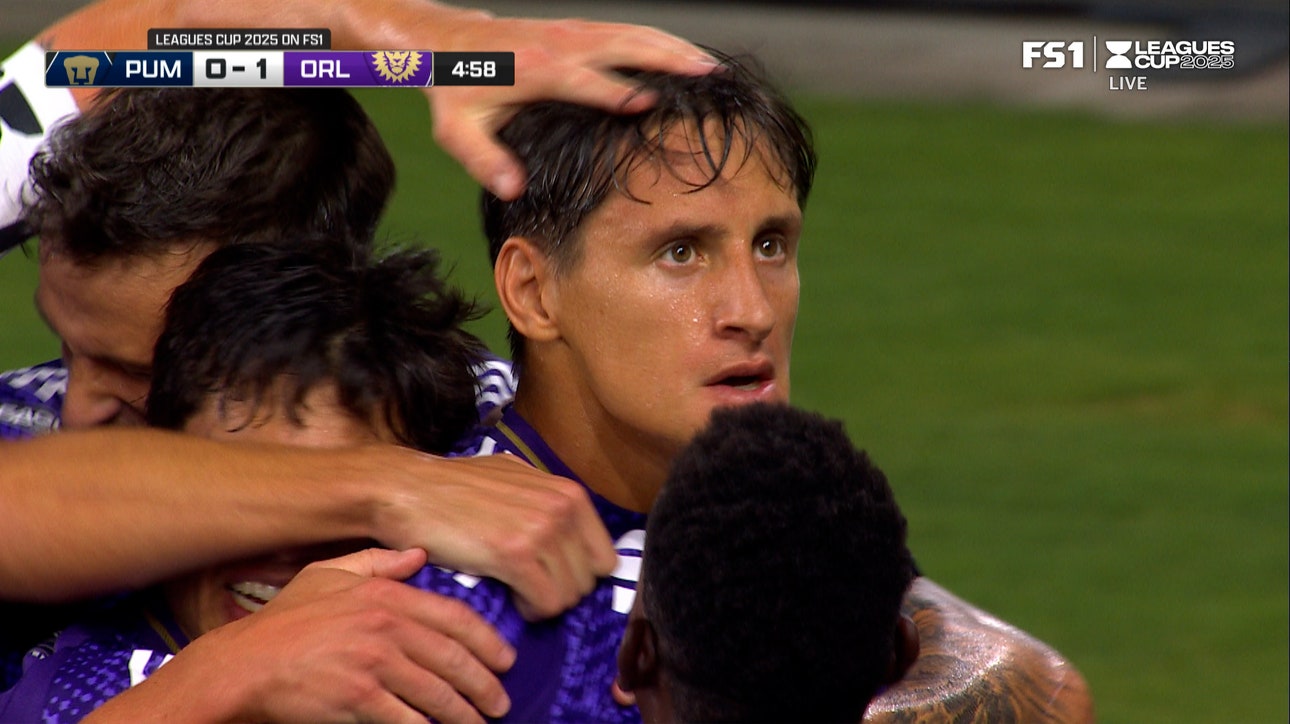 Rodrigo Schlegel scores off header, giving Orlando a 1-0 lead over PUMAS