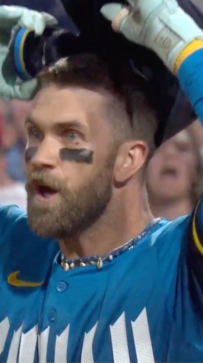 Phillies' Bryce Harper ejected after arguing check swing vs. Tigers