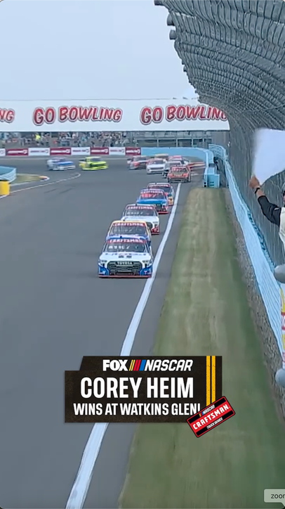 Corey Heim holds off Daniel Hemric to win at Watkins Glen