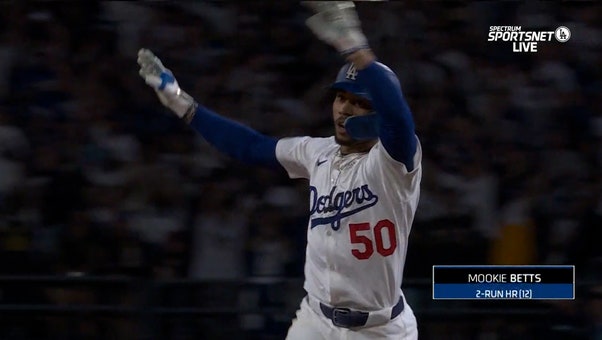 Mookie Betts crushes two-run home run, giving Dodgers lead over Blue Jays